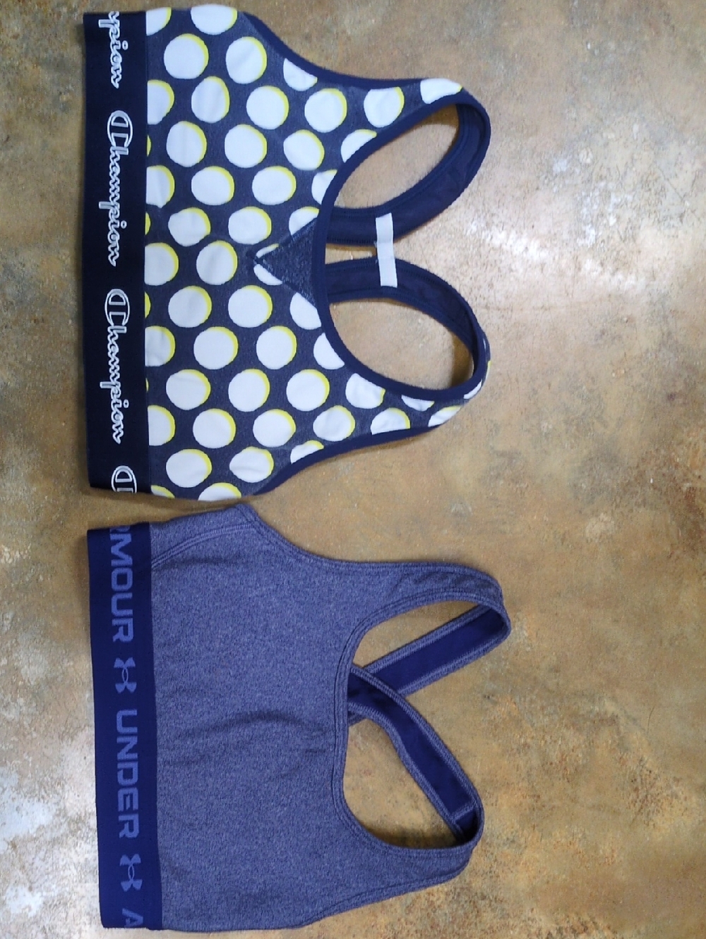 Sports Bra Bundle Under Armour and Champion, Size XS